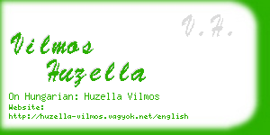 vilmos huzella business card